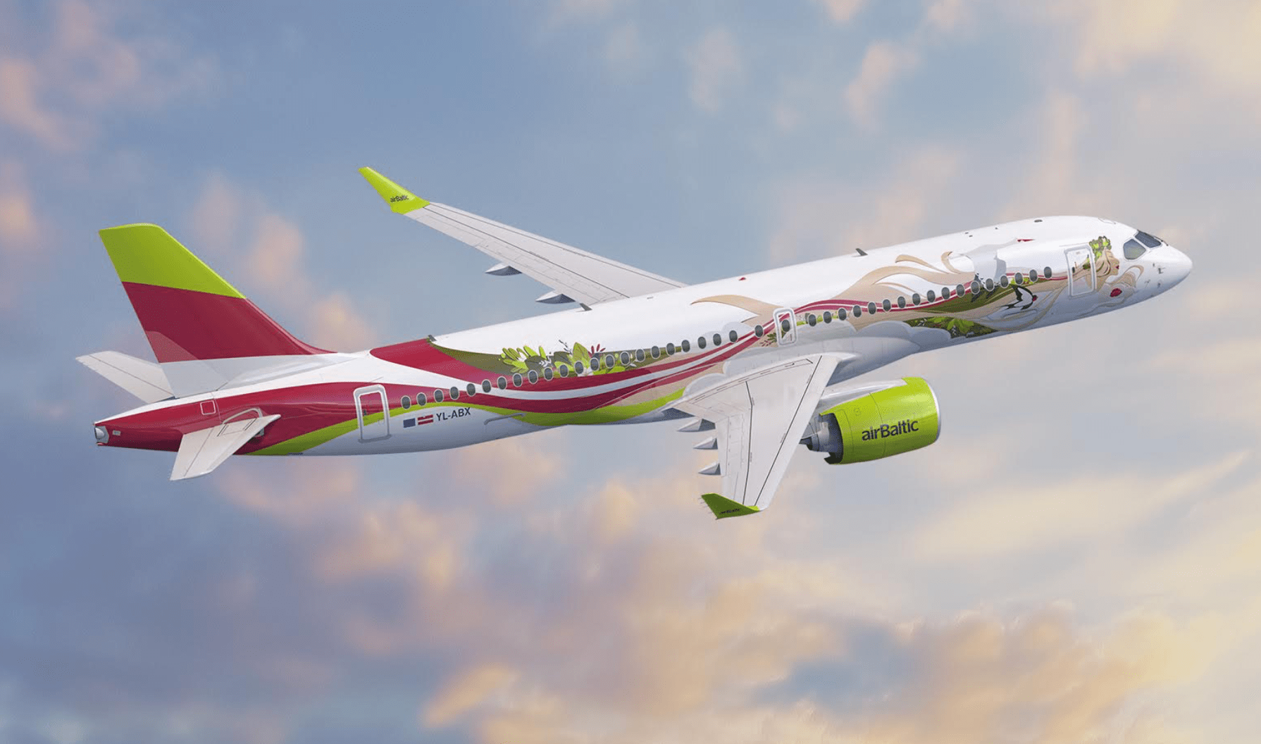 airBaltic unveils its 50th Airbus A220-300 with a special livery | World  Airline News