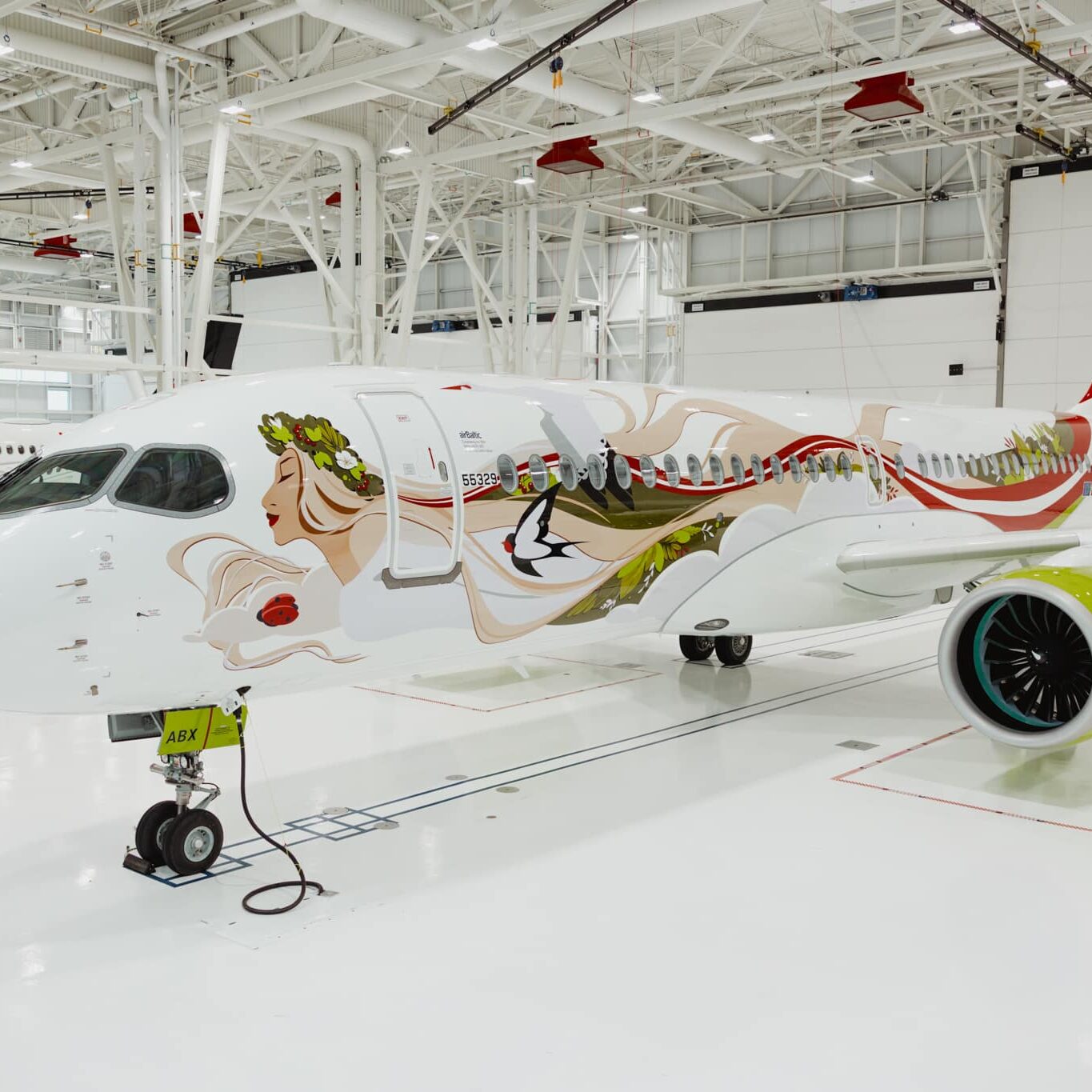 airBaltic unveils stunning special livery for 50th Airbus A220-300 -  Aviation24.be
