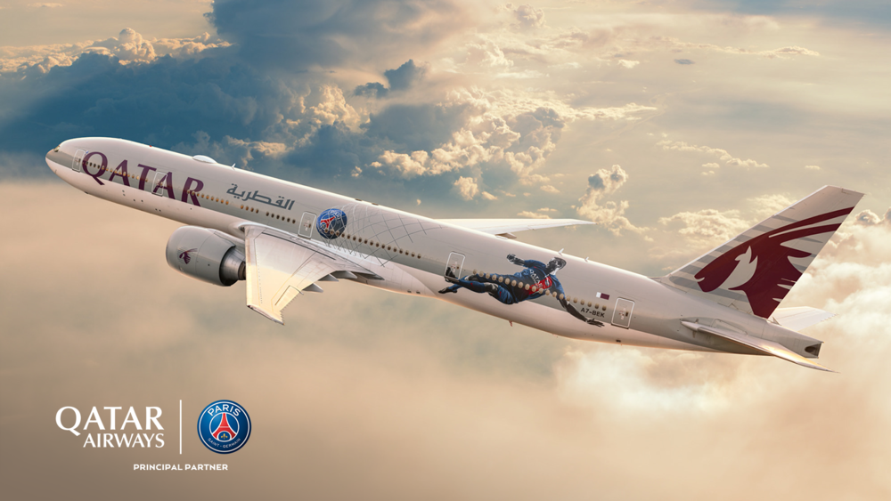 Qatar Airways kicks off the new football season with a branded Paris  Saint-Germain livery on Boeing 777 aircraft | Qatar Airways Newsroom